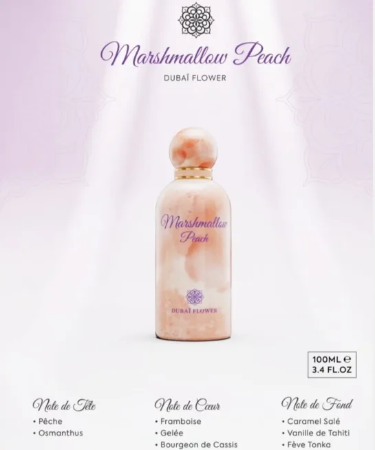 Marshmallow Peach de Dubai Flower