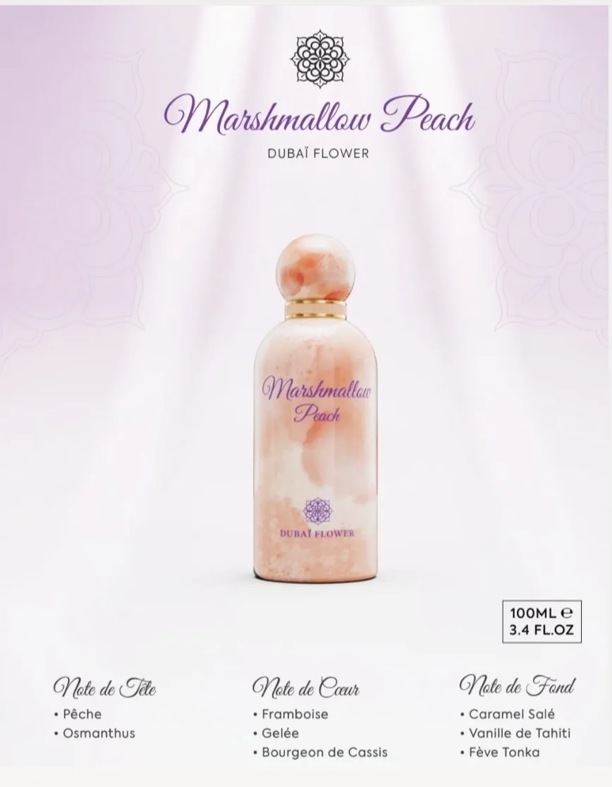 Marshmallow Peach de Dubai Flower