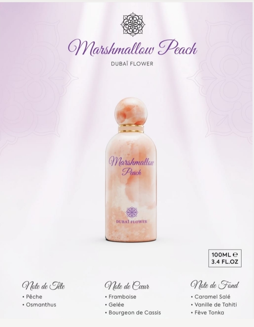 Marshmallow Peach de Dubai Flower 1 Marshmallow Peach de Dubai Flower