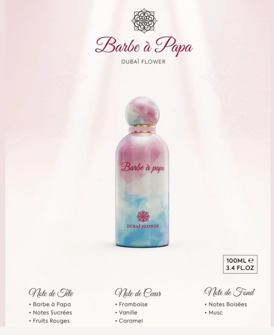Barbe á Papa de Dubai Flower 1 Barbe á Papa de Dubai Flower