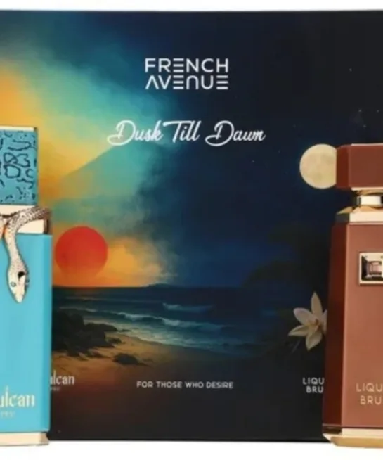 set (duo) de perfumes de French Avenue liquid brum y vulcan feu