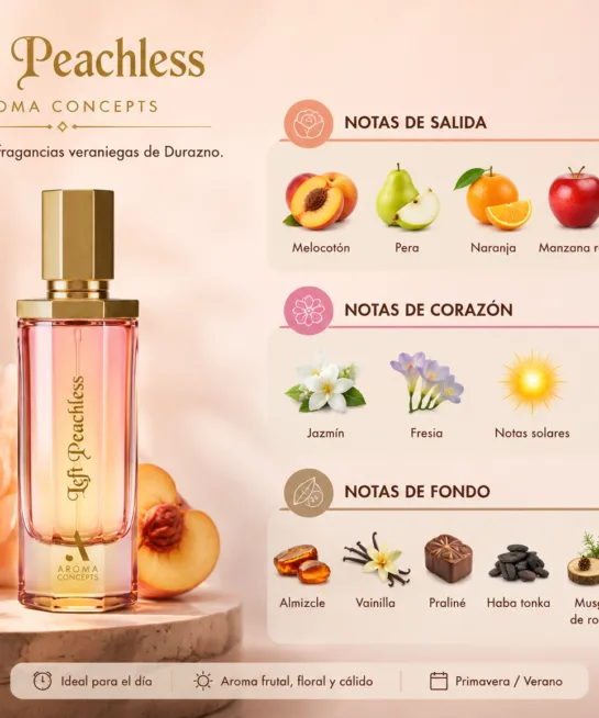 Perfumes Árabes 15 Left Peachless de Aroma Concepts