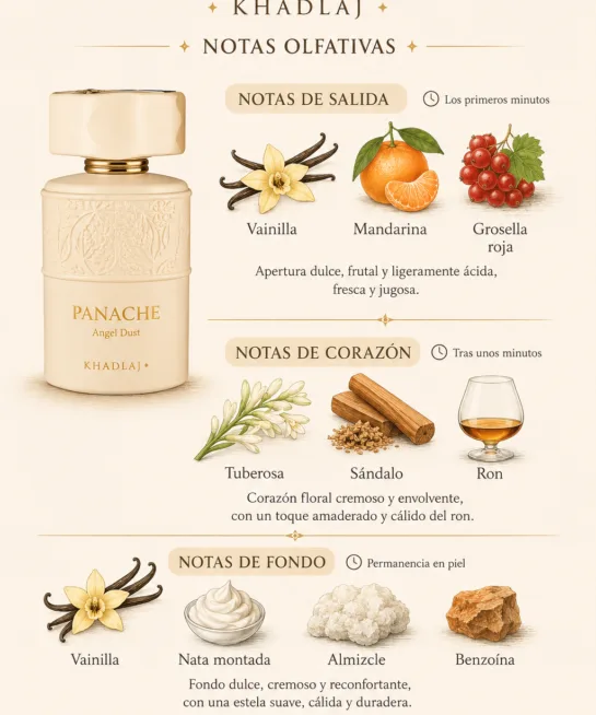 Perfumes Árabes 22 Panache Angel Dust de Khadlaj